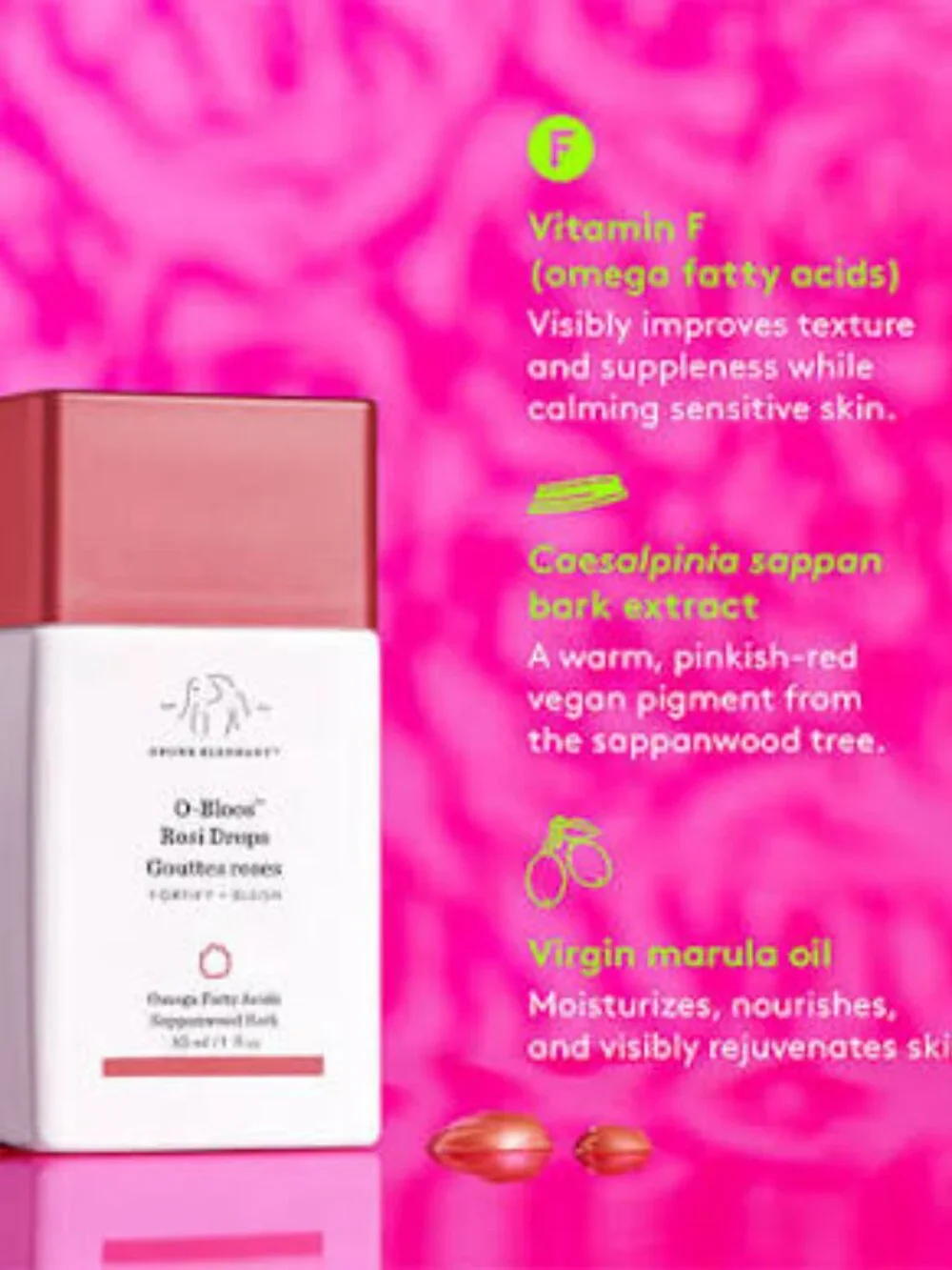 O-Bloos™ Rosi Glow Drops 30ml NEW UNUSED